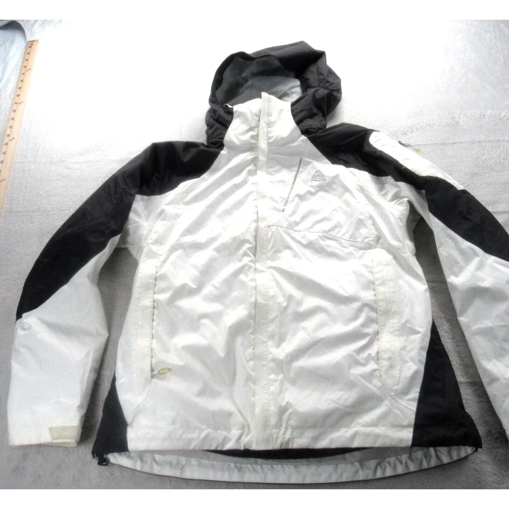 Nike ACG Jacket Youth Small 4-6 White Removable Fleece Liner Waterproof 3in1
